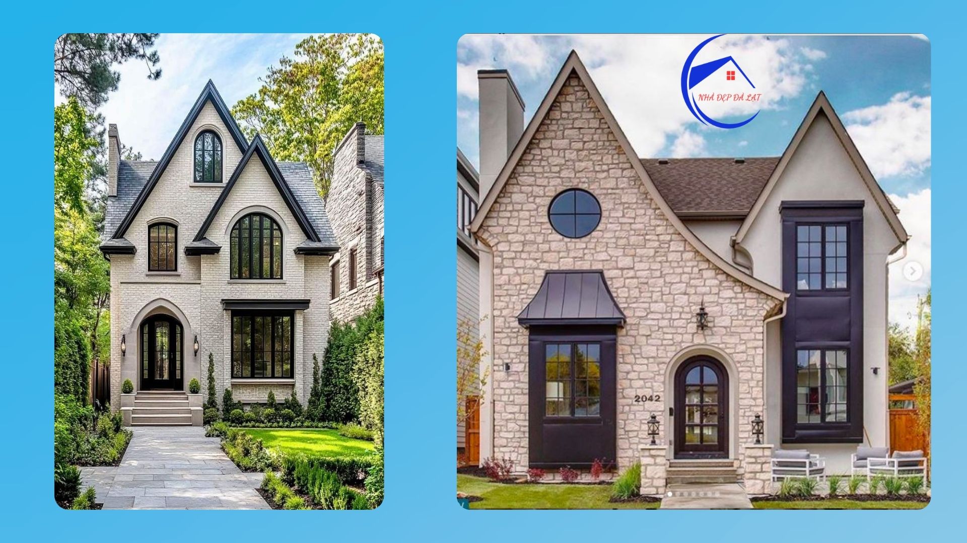 Biệt thự mái cao và dốc Châu Âu